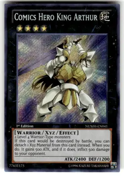 Yu-Gi-Oh! Comics Hero King Arthur NUMH-EN041 Secret Rare 1st Edition NM - Image 1