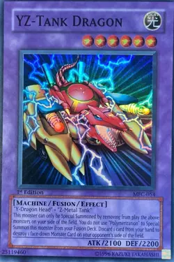 Yugioh YZ-Tank Dragon MFC-054 Super Rare 1st Ed LP - Image 1