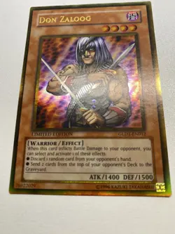 Yu-Gi-Oh! Don Zaloog Ultra Rare Limited Edition GLD1-EN012 MP - Image 1