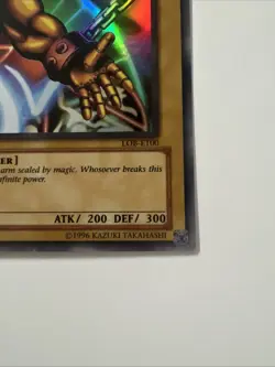 Yugioh Left Arm Of The Forbidden One LOB-E100 Ultra Rare EURO LP - Image 4