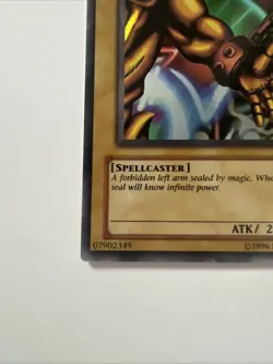 Yugioh Left Arm Of The Forbidden One LOB-E100 Ultra Rare EURO LP - Image 5