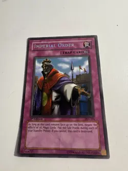 Yu-Gi-Oh! Imperial Order PSV-104 Unlimited Secret Rare Reverse Holo LP/NM - Image 1