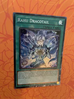 Near Mint Rahu Dracotail - JUSH-EN009 - Collector's Rare - 1st Edition - YuGiOh - Image 4