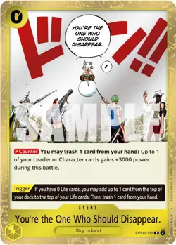 You're the One Who Should Disappear [PRB-02] OP06-115 One Piece Premium Booster - Image 1