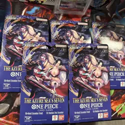 One Piece TCG: The Azure Sea's Seven Sleeved Booster OP-14 English. Lot of 5 - Image 2
