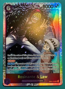 ONE PIECE - ROSINANTE & LAW - EB04-038 SUPER RARE - OP14 - Image 1