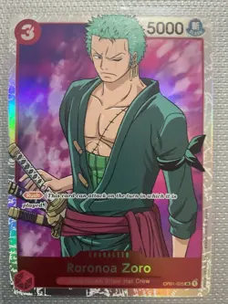 Roronoa Zoro OP01-025 - One Piece TCG - SR Near-Mint Super Rare Foil English - Image 1