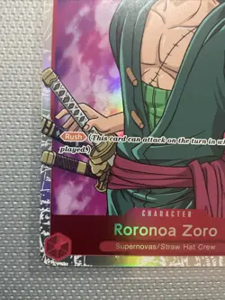 Roronoa Zoro OP01-025 - One Piece TCG - SR Near-Mint Super Rare Foil English - Image 5