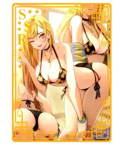 Waifu Anime Cards TCG | Marin Kitagawa [ METAL CARD ] SSR | Sexy Hentai Girl - Image 1