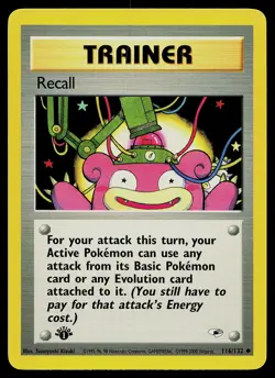 Pokemon Card - Recall Gym Heroes 116/132 Uncommon 1st Edition - Image 1