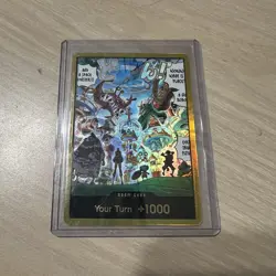 OP14 The Azure Sea's Seven DON!! Card Egghead (Gold) NM One Piece - Image 1