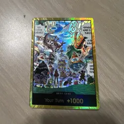 OP14 The Azure Sea's Seven DON!! Card Egghead (Gold) NM One Piece - Image 2