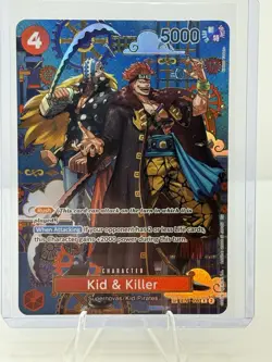 One Piece Card Game TCG Kid and Killer EB01-003 Alternate Art - Image 1