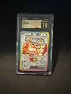 CGC Pristine 10 Eevee Ex #174 Black Star Promo Pokemon Card Graded - Image 1