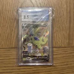 Pokemon TCG Tyranitar v Full Art Holo Rare Alternate Card 155/163 CGC 8.5 - Image 1