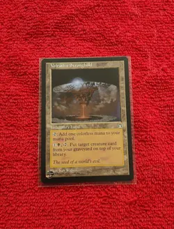 NM Volrath's Stronghold Magic: The Gathering Legendary Land Card English Regular - Image 1