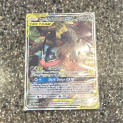 Pokemon Greninja & Zoroark GX Ultra Rare Holo TAG TEAM Card SM-Unbroken Bonds 2. - Image 1