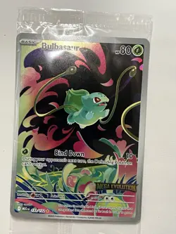Pokemon Bulbasaur IR Mega Evolution 133/132 English NM+ Topper Unopened 1 Card - Image 1