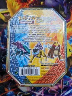 New Sealed 2010 Shiny Suicune Pokemon TCG Holiday Tin Pokemon Trading Card Game - Image 2