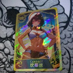 Candace Genshin Impact SSR Goddess Story Anime Waifu Card Girl Foil Doujin - Image 1