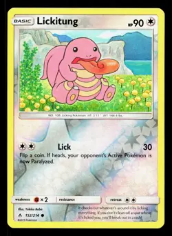 Lickitung 152/214 Unbroken Bonds LP Reverse Holo Pokemon Card TCG - Image 1