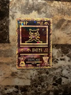 Ancient Mew Promo Pokemon Card (1999) - Holo - Heavy Play / Crease - Image 1