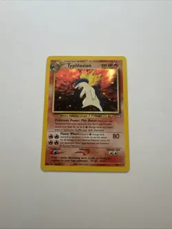 Pokemon Neo Genesis Typhlosion TCG Card 18/111 Unlimited Holo Rare - Image 1