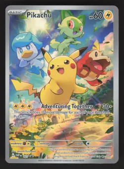 Pikachu 027 Pokemon TCG SV: Scarlet & Violet Promo Cards NM - Image 1