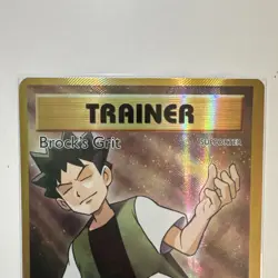 Brock's Grit 107/108 Evolutions Full Art Ultra Rare Holo Pokemon Card DMG - Image 3