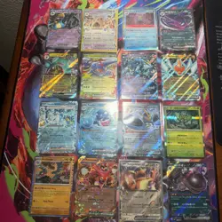 Pokemon 16 Card Collection Lot nm Ex Mega V Holo Rares Nm NO DUPLICATES K1 - Image 1