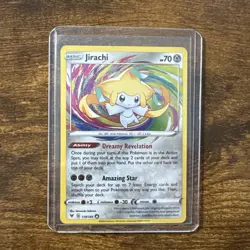 Jirachi 119/185 Pokemon Amazing Rare SWSH04: Vivid Voltage Card NM - Image 1