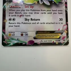 Shaymin EX 77/108 Roaring Skies Ultra Rare Holo Pokemon Card MP - Image 5