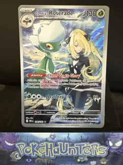 Pokemon Card Cynthias Roserade 184/182 Destined Rivals Illustration Near Mint - Image 1