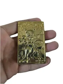 1999 Pokemon Mewtwo Card 23K Gold Plated Burger King - Image 1