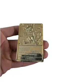 1999 Pokemon Mewtwo Card 23K Gold Plated Burger King - Image 2