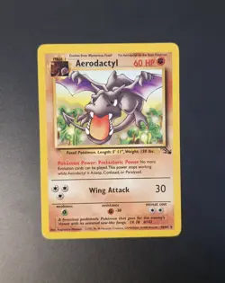 Pokemon TCG Aerodactyl 16/62 Fossil Rare Non-Holo Card - Image 2