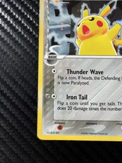 2006 Pokemon Pikachu Black Star Promo 035 Holo Rare Card TCG MP - Image 4
