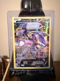 Genesect XY119 Full Art Holo Black Star Promo Pokemon Card - LP/MP - Image 1
