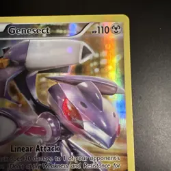 Genesect XY119 Full Art Holo Black Star Promo Pokemon Card - LP/MP - Image 5