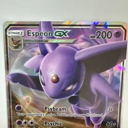 Pokemon Espeon GX TCG Sun & Moon Base Set Holo Ultra Rare Card 61/149 - Image 3