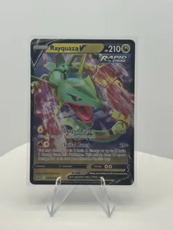 Pokemon TCG Rayquaza V SWSH147 Black Star Promo Ultra Rare Holo Card - Image 1