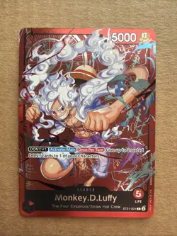 Monkey D Luffy ST21-001 Learn Together Promo Deck Leader One Piece Card English - Image 1