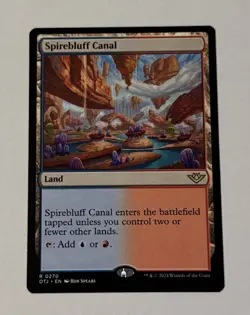 MTG Spirebluff Canal - Outlaws of Thunder Junction LP - Image 1