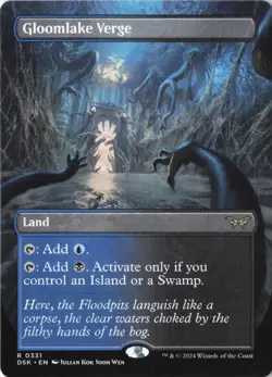 Gloomlake Verge (Borderless) R Duskmourn: House of Horror 331 NM - Image 1