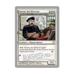 WOTC MtG Unhinged Fascist Art Director (C) (Foil) NM - Image 1