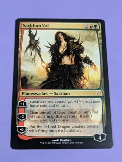 MTG Magic the Gathering: Modern Masters: Sarkhan Vol #183/229 Mythic - NM - Image 1