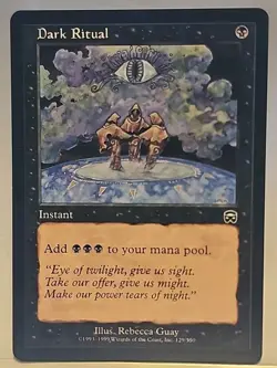 Mtg 💥 Dark Ritual 💥 Mercadian Masques 🌟MT/NM🌟 Regular Magic The Gathering - Image 1