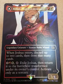 Joshua, Phoenix's Dominant - (Borderless) (Surge Foil) Final Fantasy Foil - Mtg - Image 1
