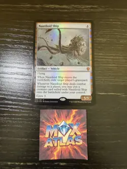 MTG - Nautiloid Ship - #328 - Foil - NM - Baldur's Gate - CLB Magic - Image 1