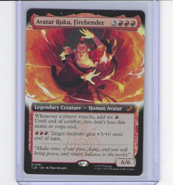 Magic MTG Avatar The Last Airbender Avatar Roku Firebender Extended Art M0191 - Image 1